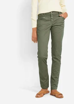 Pantalón elástico con efecto arrugado