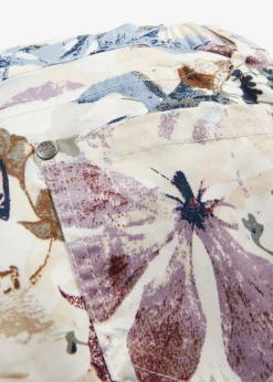 Pantalón elástico con estampado de flores