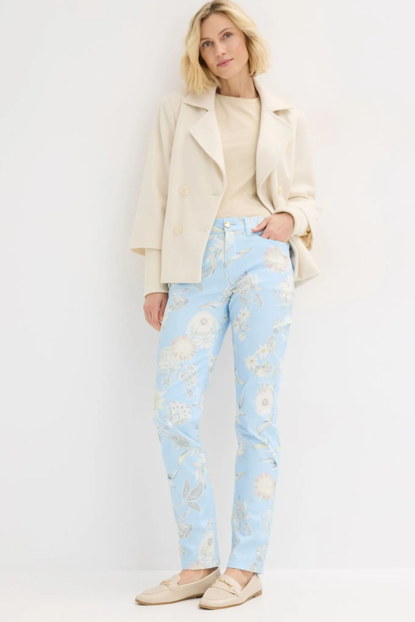 Pantalón elástico con estampado