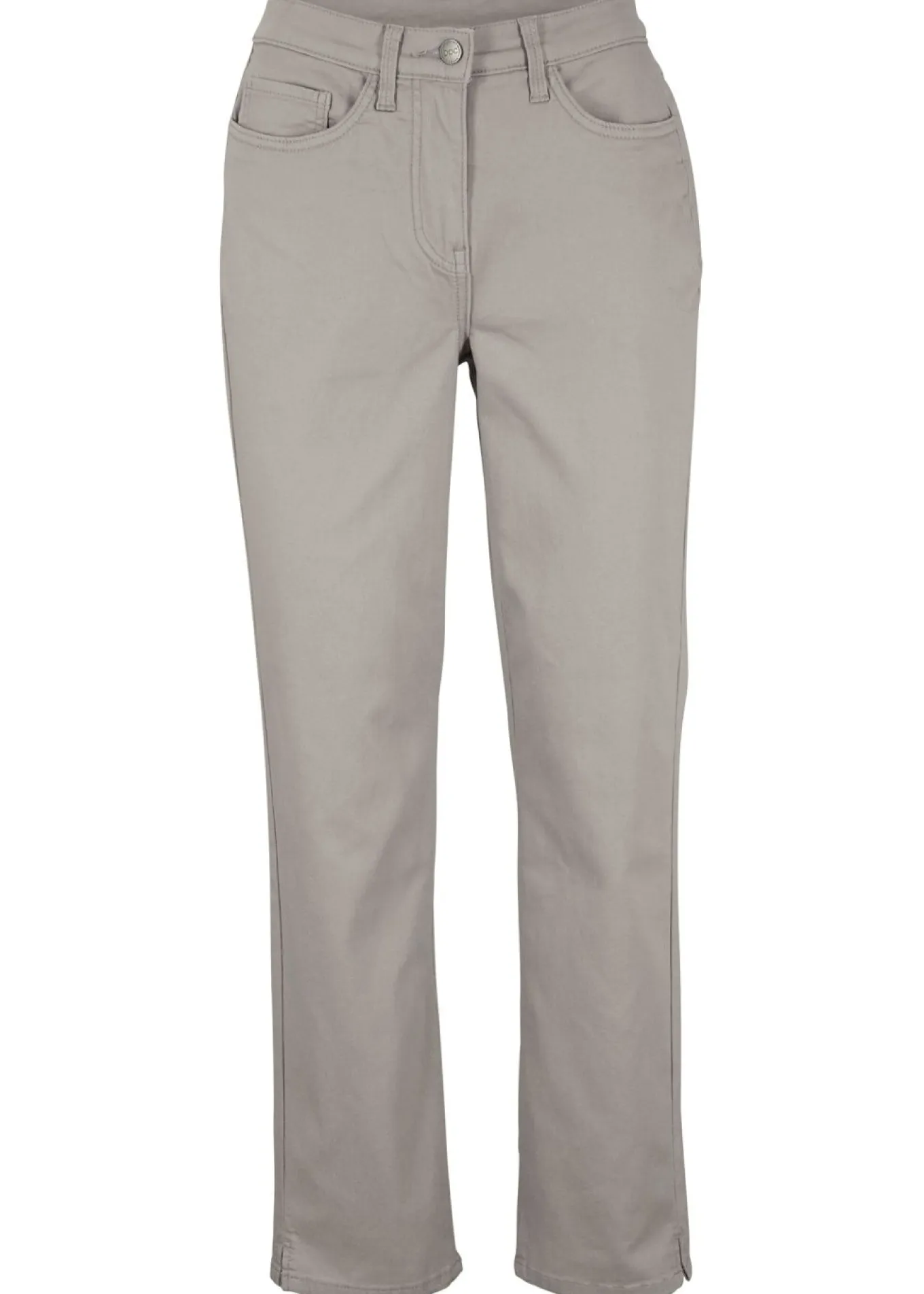 Pantalón elástico con perneras rectas, mid waist