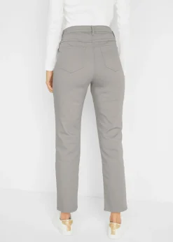 Pantalón elástico con perneras rectas, mid waist