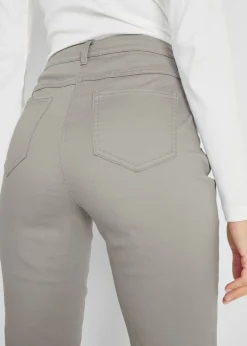Pantalón elástico con perneras rectas, mid waist