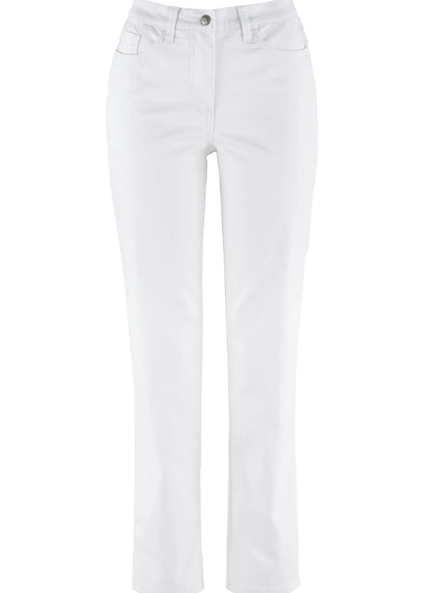 Pantalón elástico con perneras rectas, mid waist