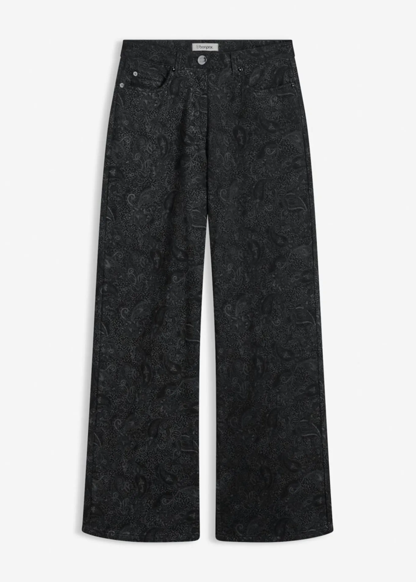 Pantalón elástico de algodón con pernera ancha
