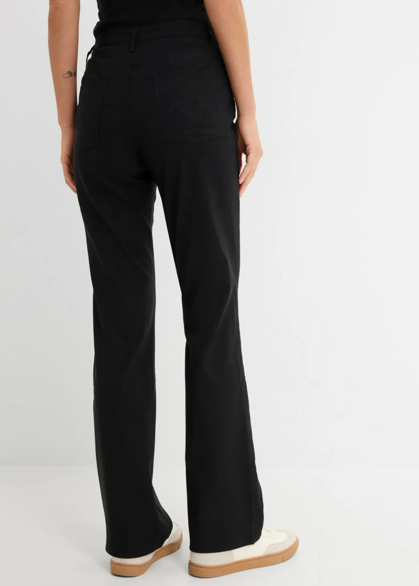 Pantalón elástico de bengalina, bootcut