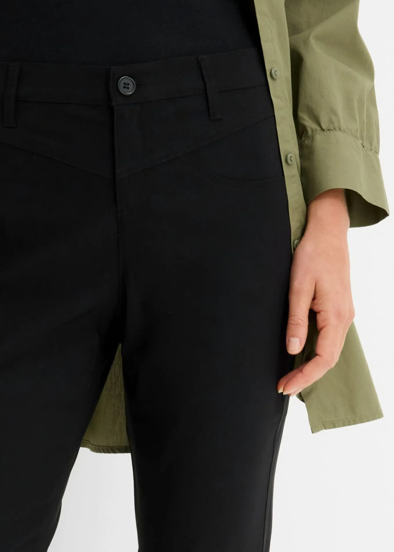 Pantalón elástico de bengalina, bootcut