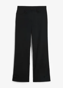 Pantalón elástico de bengalina con cintura cómoda