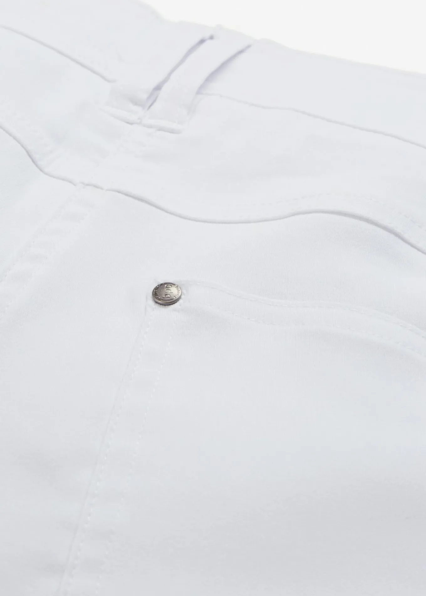 Pantalón elástico de bengalina con cintura cómoda de corte recto