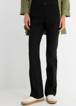 Pantalón elástico de bengalina, bootcut