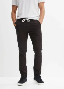 Pantalón elástico de corte regular y recto