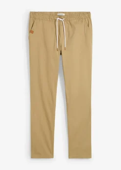 Pantalón elástico de corte regular y recto