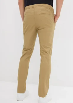 Pantalón elástico de corte regular y recto