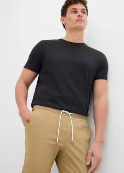 Pantalón elástico de corte regular y recto