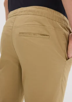 Pantalón elástico de corte regular y recto