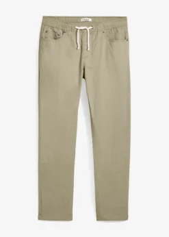 Pantalón elástico de corte regular y recto