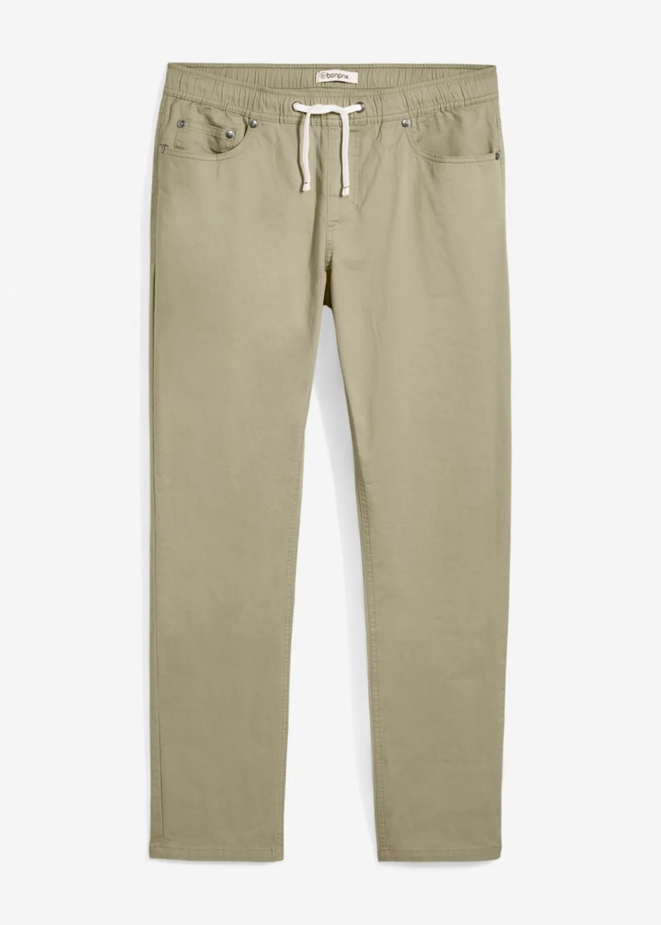 Pantalón elástico de corte regular y recto