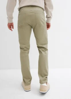 Pantalón elástico de corte regular y recto