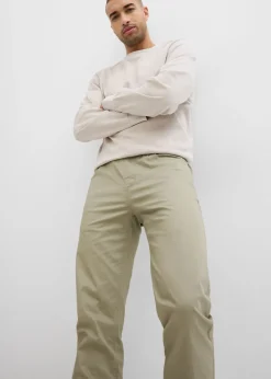 Pantalón elástico de corte regular y recto
