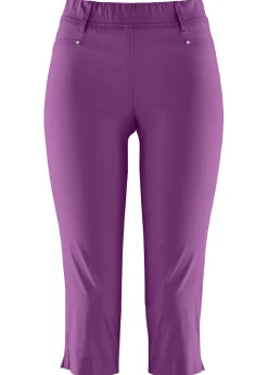 Pantalón elástico de corte capri con cintura elástica