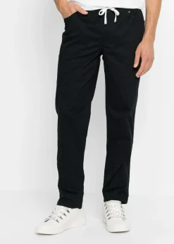 Pantalón elástico de corte regular y recto