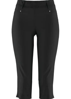 Pantalón elástico de corte capri con cintura elástica