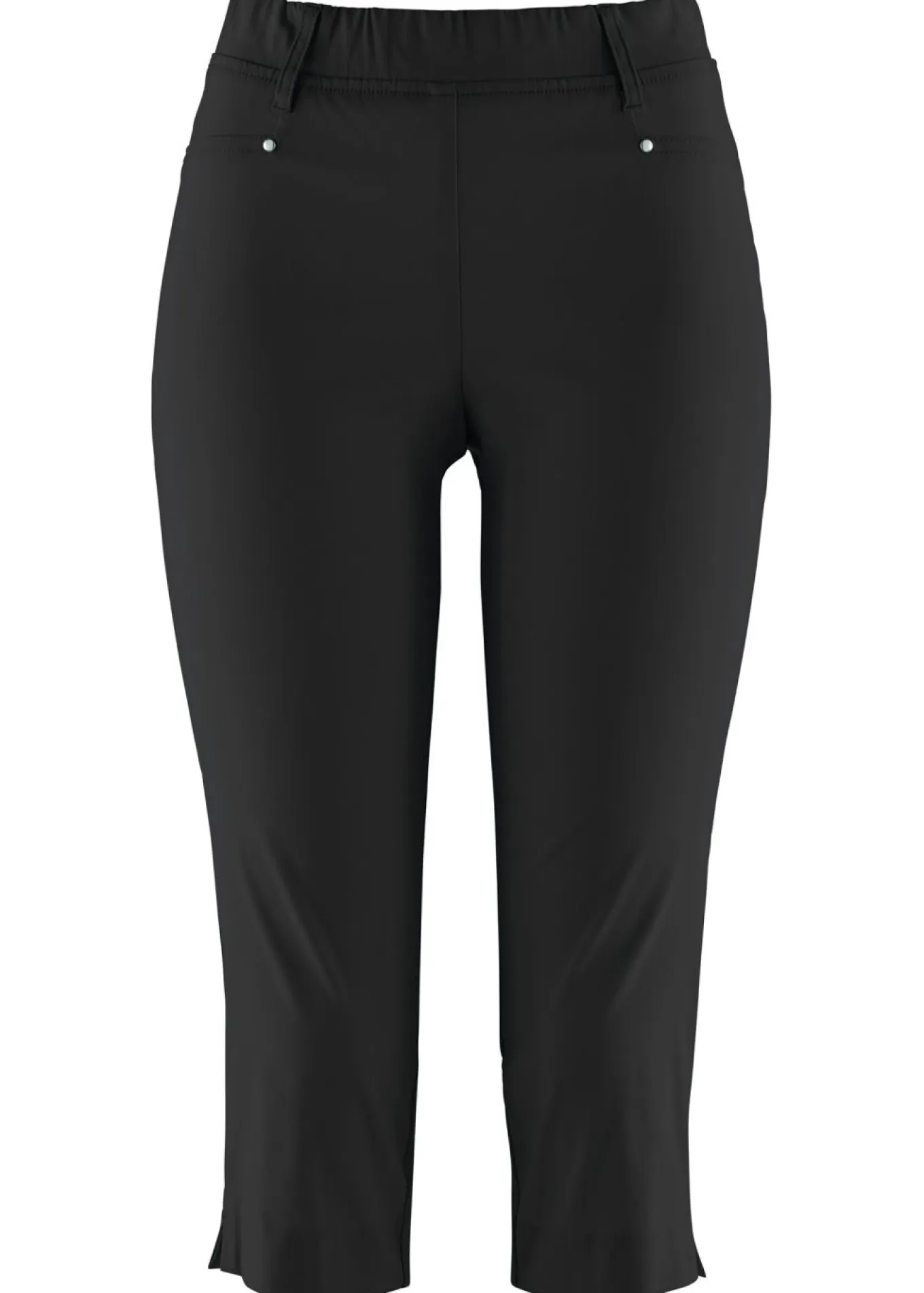 Pantalón elástico de corte capri con cintura elástica