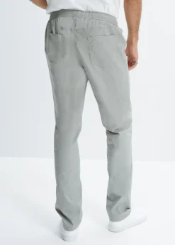 Pantalón elástico de corte regular y recto