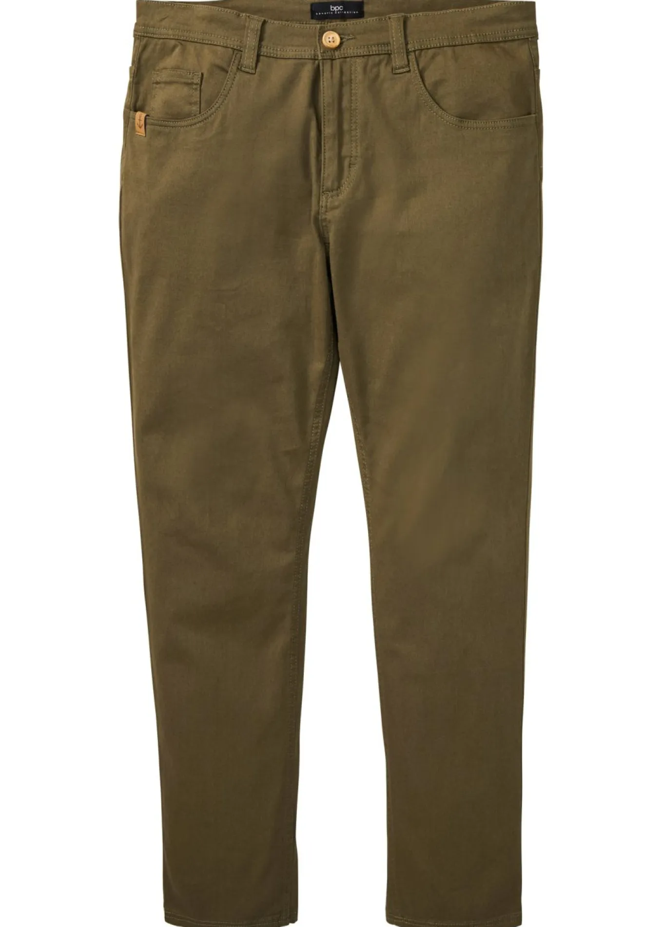 Pantalón elástico de corte regular y recto
