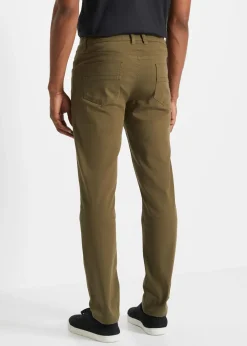 Pantalón elástico de corte regular y recto