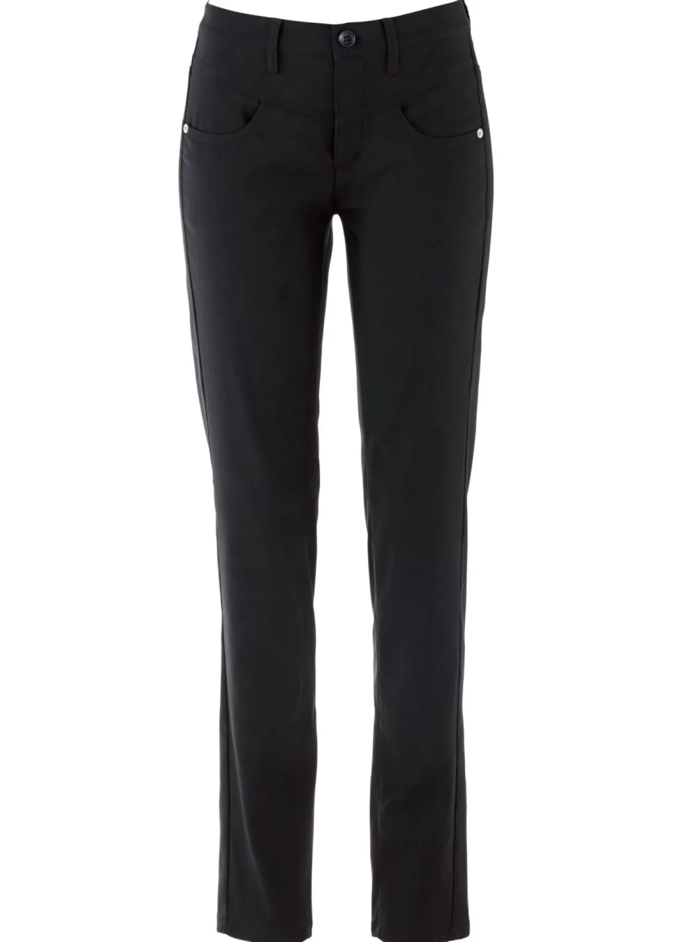 Pantalón elástico de corte recto de bengalina