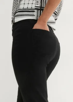 Pantalón elástico de corte recto de bengalina
