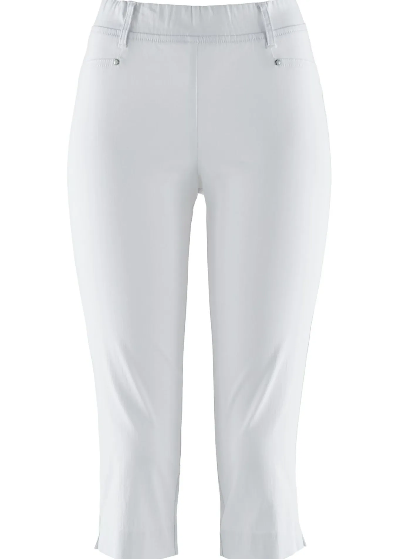 Pantalón elástico de corte capri con cintura elástica