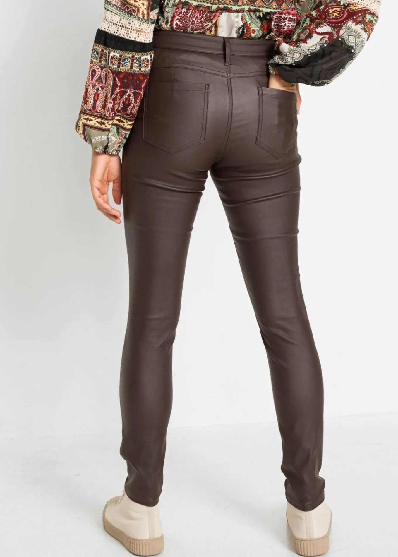 Pantalón elástico de mezcla de viscosa