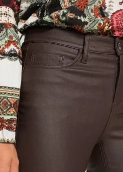 Pantalón elástico de mezcla de viscosa