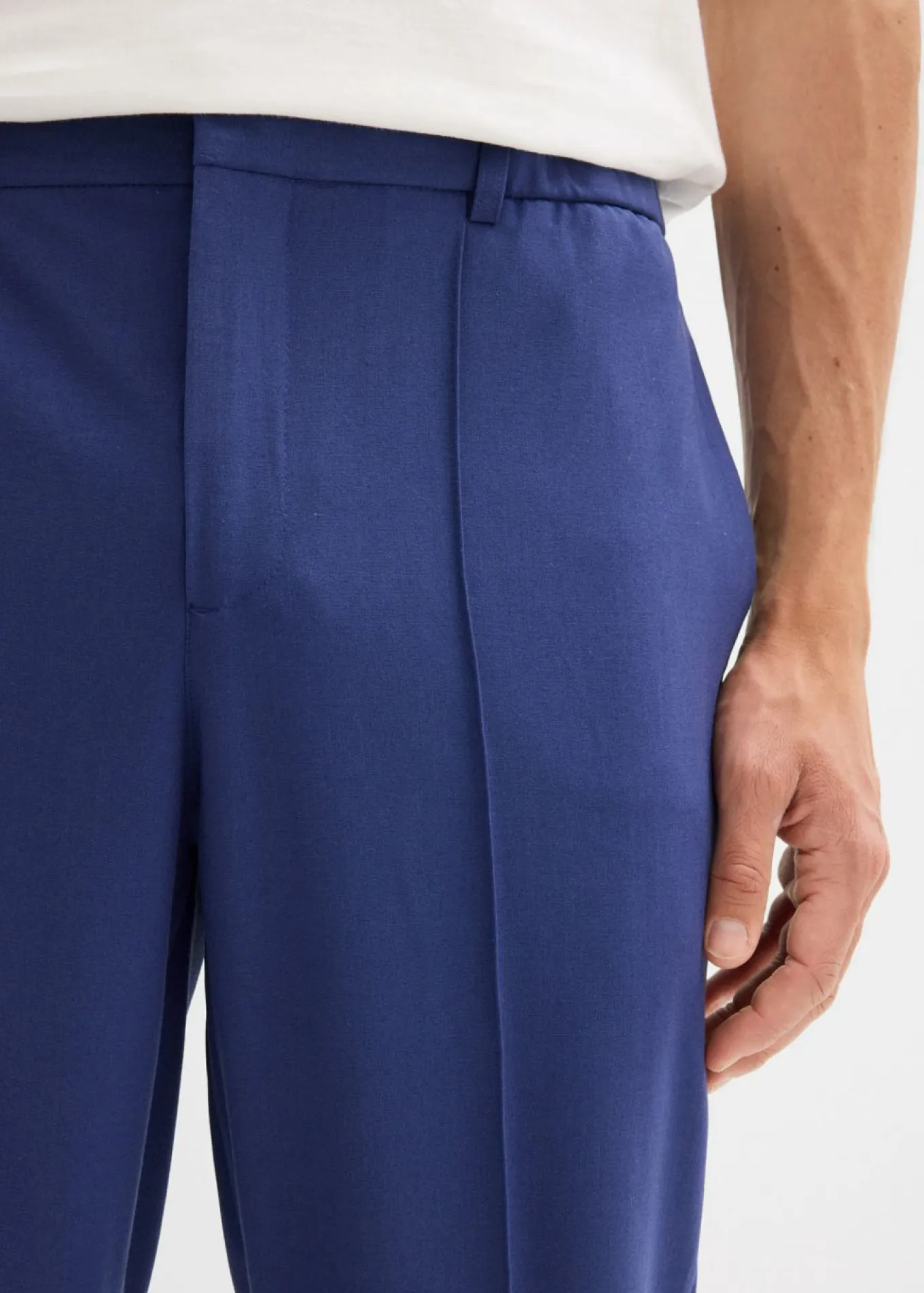 Pantalón elástico de traje con corte regular