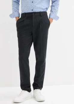 Pantalón elástico de traje con cinturilla cómoda y corte regular