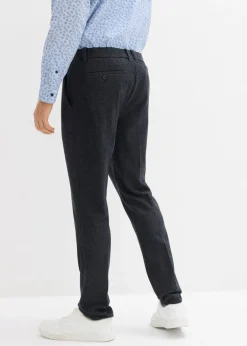 Pantalón elástico de traje con cinturilla cómoda y corte regular