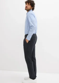 Pantalón elástico de traje con cinturilla cómoda y corte regular