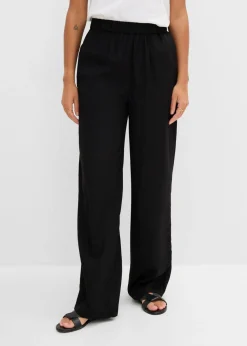 Pantalón elástico de viscosa con cinturilla cómoda