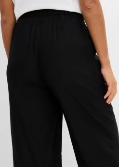 Pantalón elástico de viscosa con cinturilla cómoda