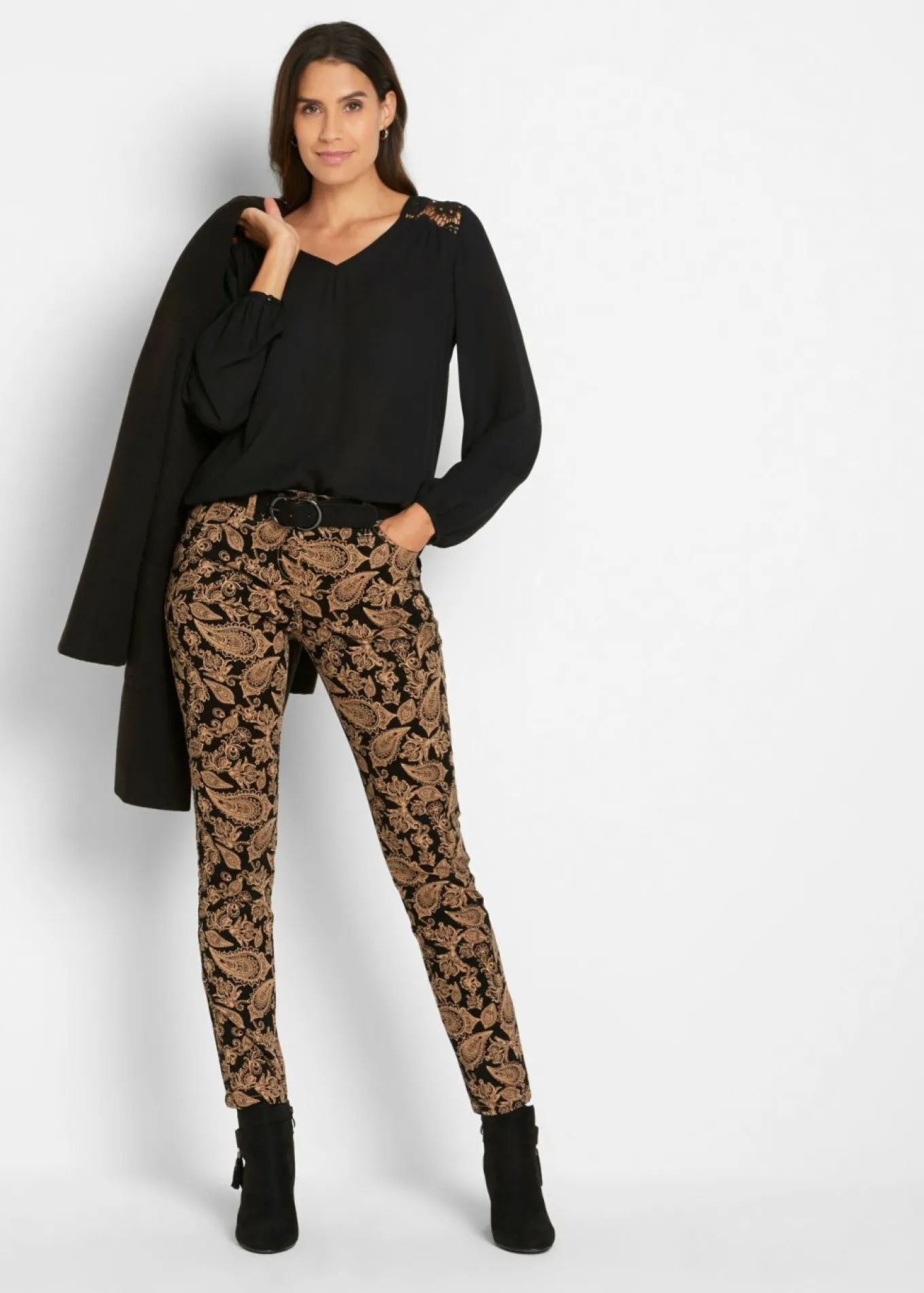 Pantalón elástico estampado