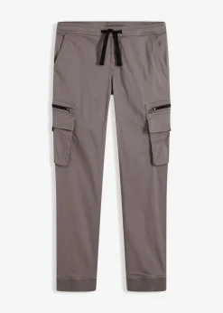 Pantalón elástico sin cierre con bolsillos tipo cargo y corte regular