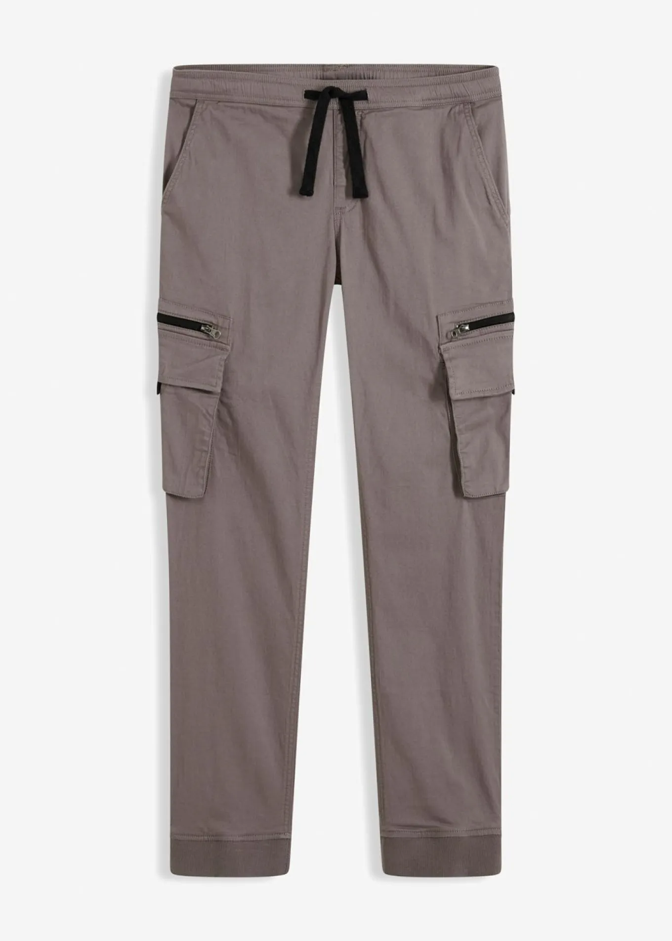 Pantalón elástico sin cierre con bolsillos tipo cargo y corte regular