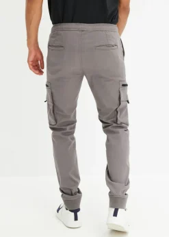 Pantalón elástico sin cierre con bolsillos tipo cargo y corte regular