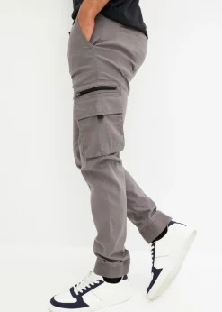 Pantalón elástico sin cierre con bolsillos tipo cargo y corte regular