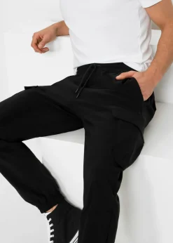Pantalón elástico sin cierre con bolsillos tipo cargo y corte holgado