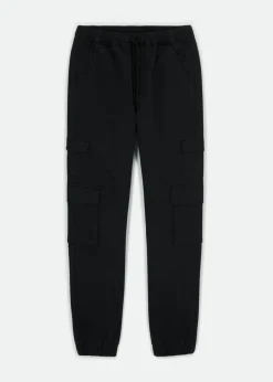 Pantalón elástico tipo cargo sin cierre con corte regular