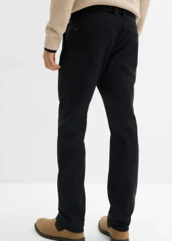 Pantalón elástico tipo chinos con regular, cinturilla elástica, cinturón y forma recta