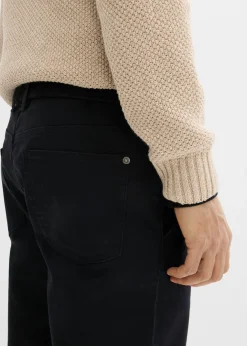 Pantalón elástico tipo chinos con regular, cinturilla elástica, cinturón y forma recta