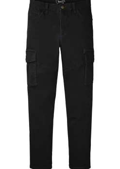 Pantalón elásticos, slim fit, con bolsillos cargo, straight